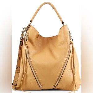 Elegant Rebaccaminoff Tan Leather Hobo Bag